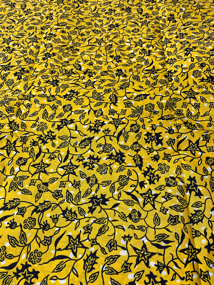 Polycotton African Fabric 6 Yards Soft Ankara Wax Print Material