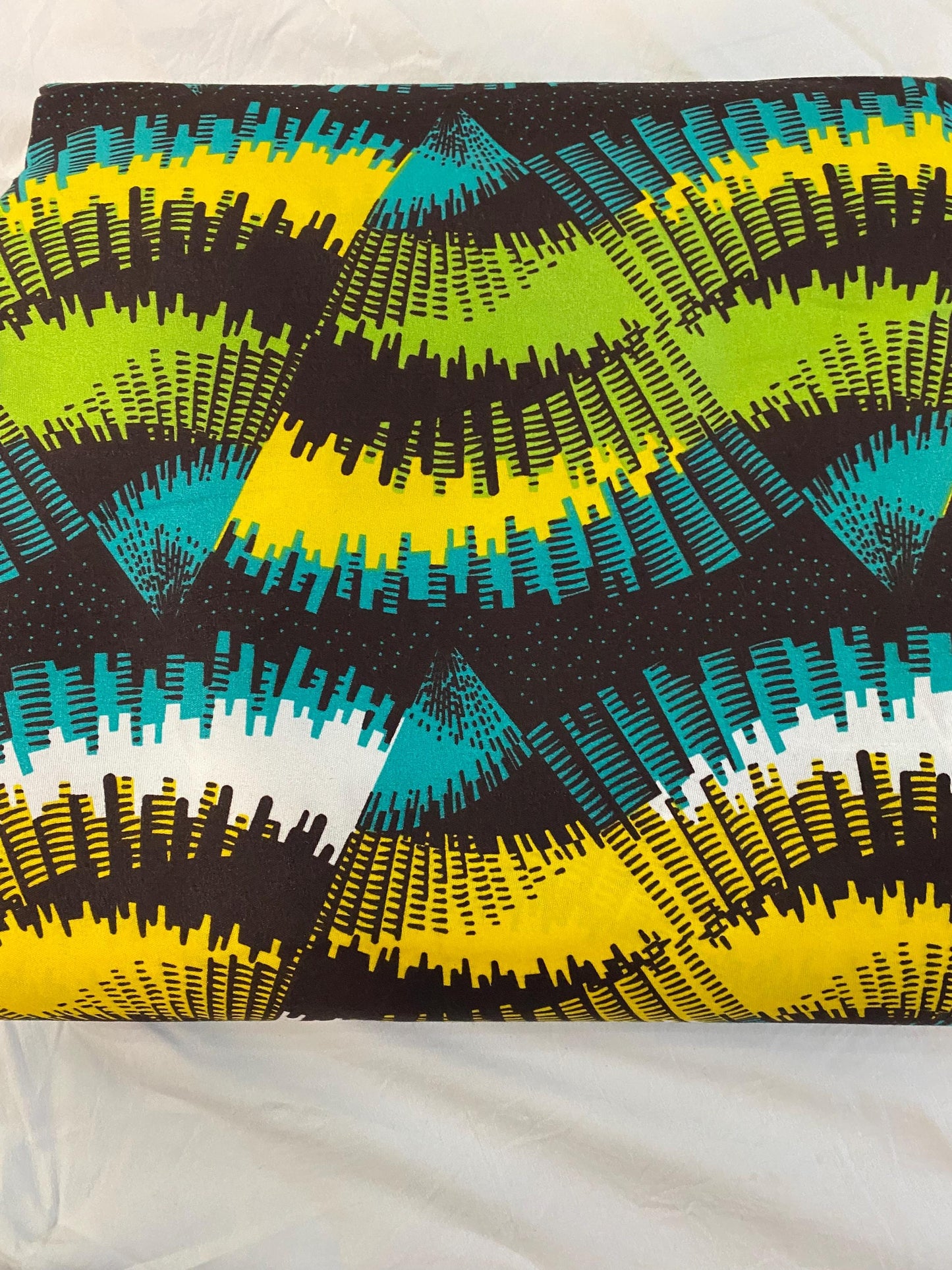 Polycotton African Fabric 6 Yards Soft Ankara Wax Print Material
