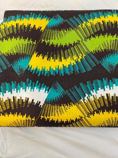 Polycotton African Fabric 6 Yards Soft Ankara Wax Print Material