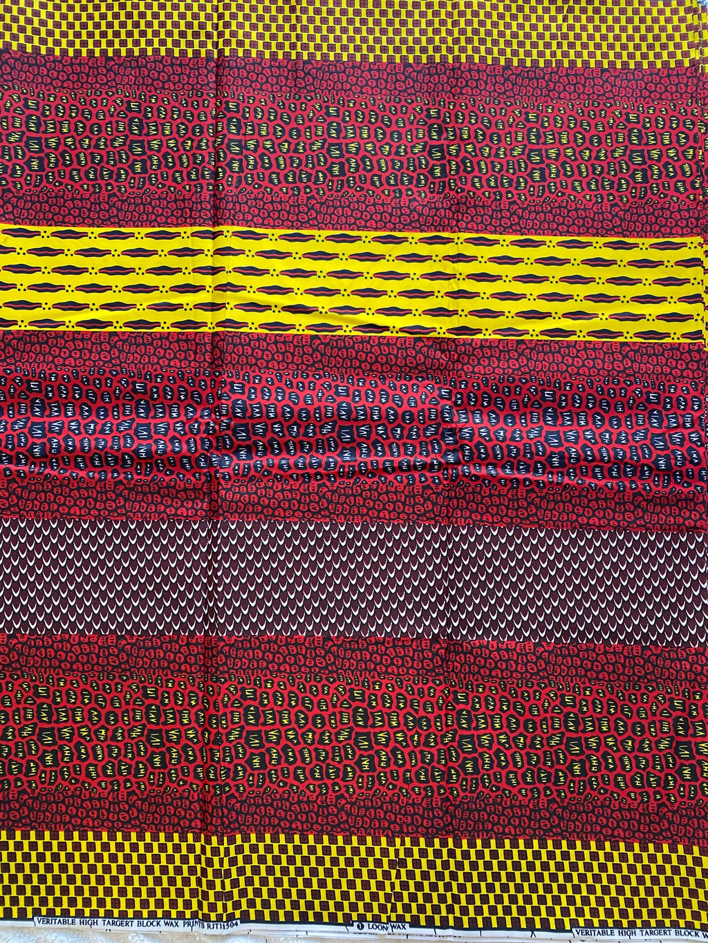 Polycotton African Fabric 6 Yards Soft Ankara Wax Print Material