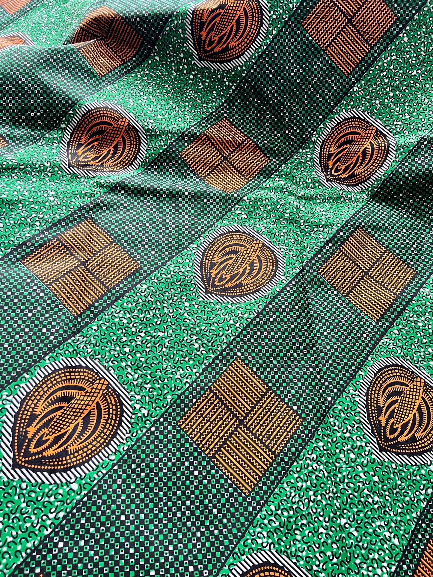 Polycotton African Fabric 6 Yards Soft Ankara Wax Print Material