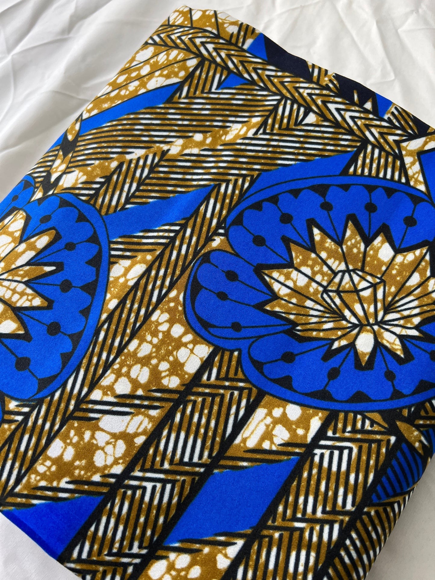 Polycotton African Fabric 6 Yards Soft Ankara Wax Print Material