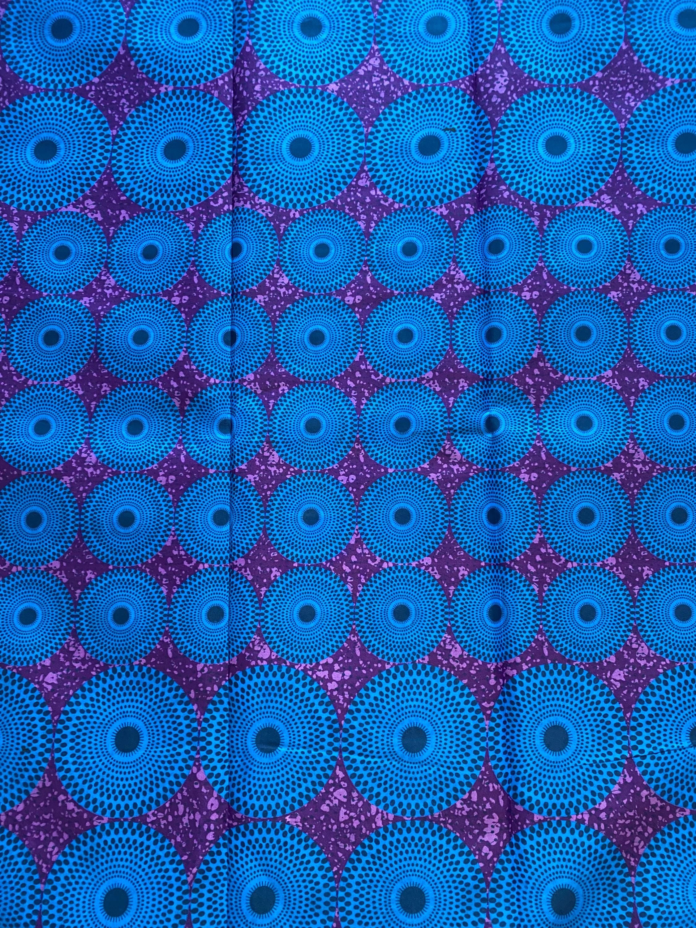 Polycotton African Fabric 6 Yards Soft Ankara Wax Print Material