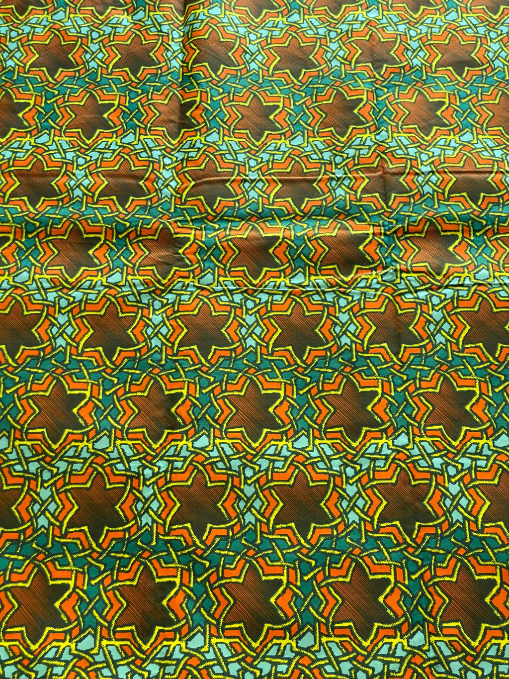 Ankara Fabric, Colorful African Print, 6 Yards Polycotton