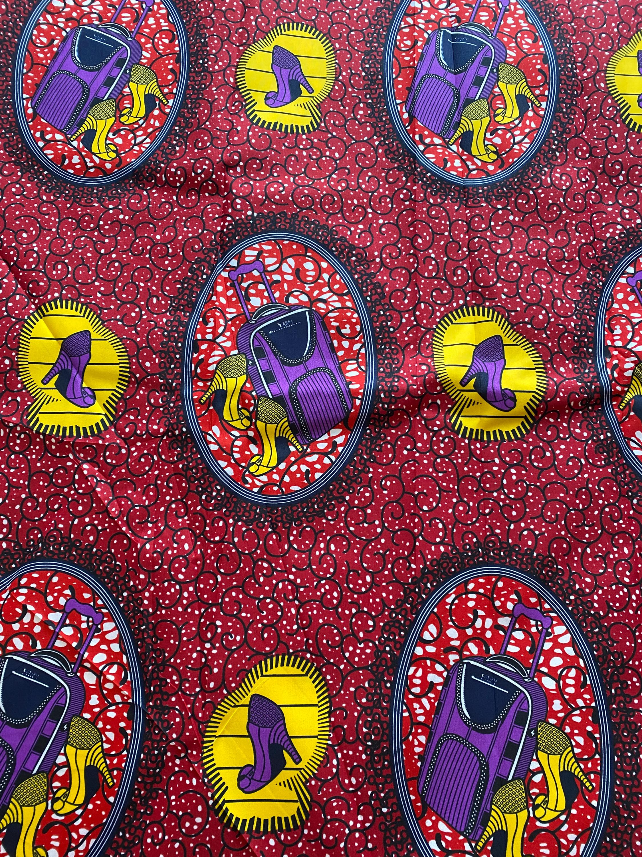 Polycotton African Fabric 6 Yards Soft Ankara Wax Print Material