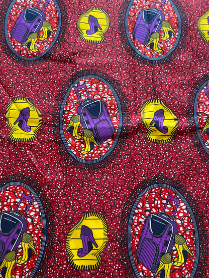 Polycotton African Fabric 6 Yards Soft Ankara Wax Print Material