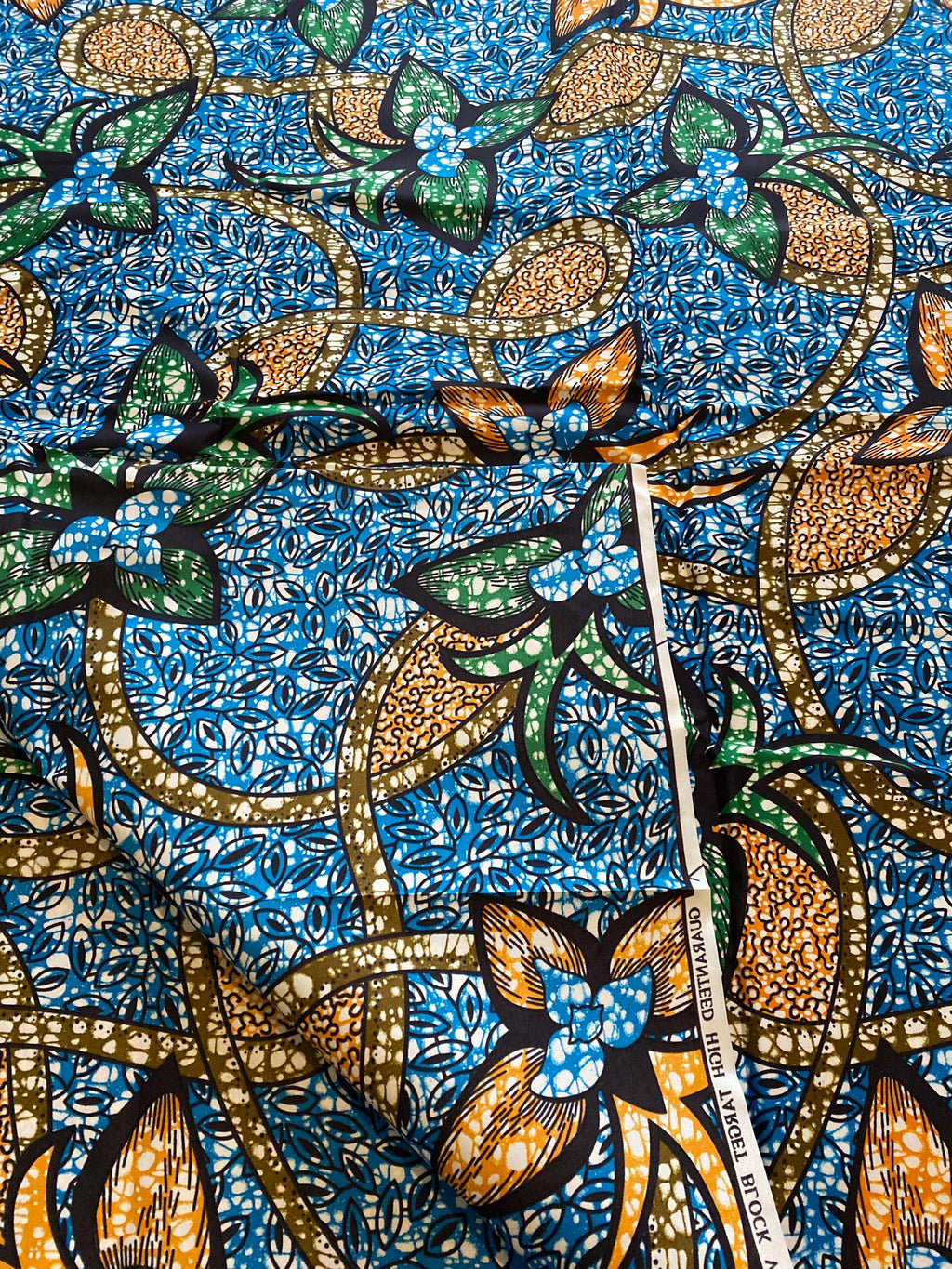 Polycotton African Fabric 6 Yards Soft Ankara Wax Print Material