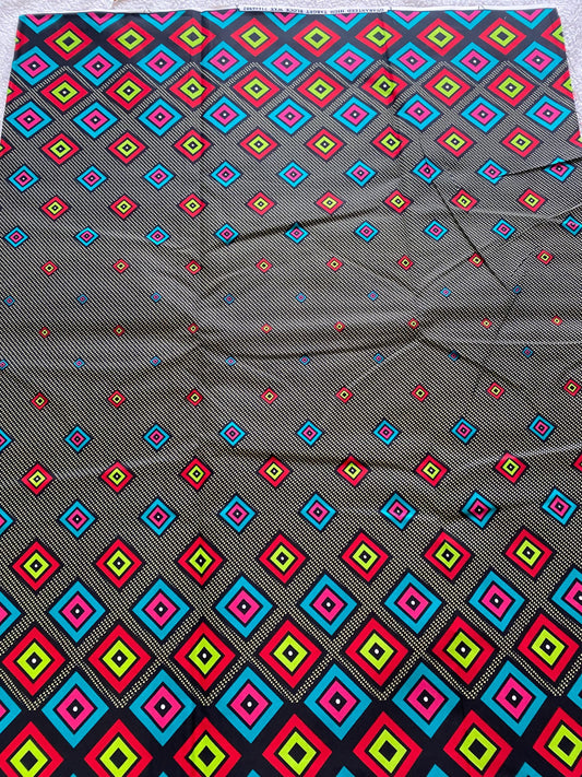 Polycotton African Fabric 6 Yards Soft Ankara Wax Print Material