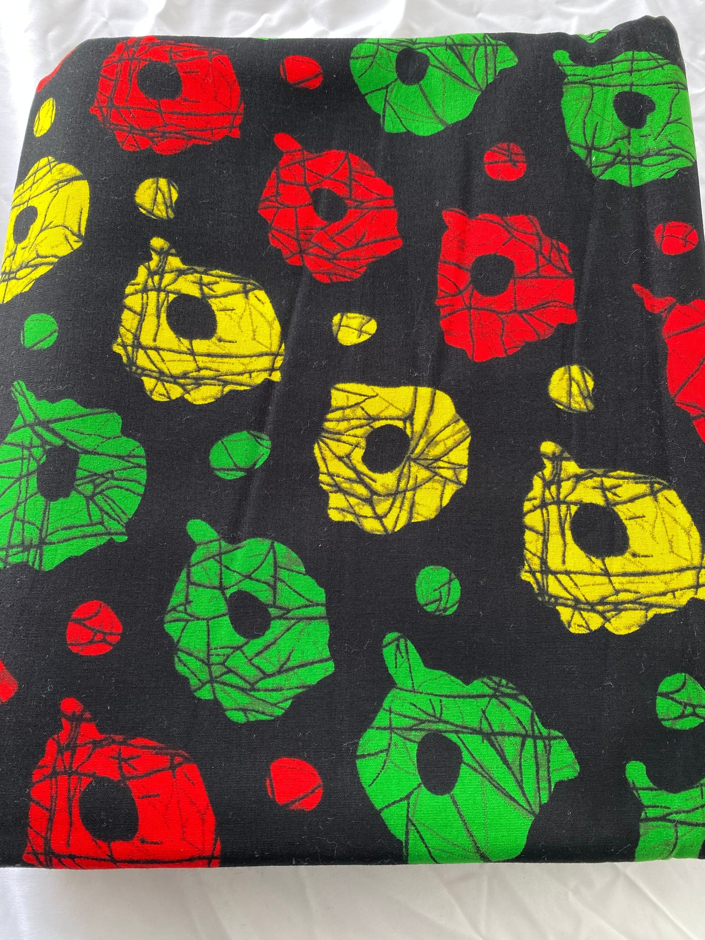 6 Yards 100% Cotton Ankara Wax Print Fabric African Print for Dressmaking, Quilting & Home Décor