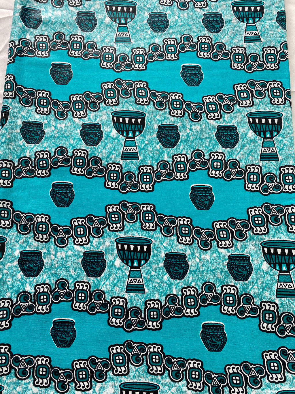 Mud Print Fabric 6 Yards African Tribal Wax Print Cloth