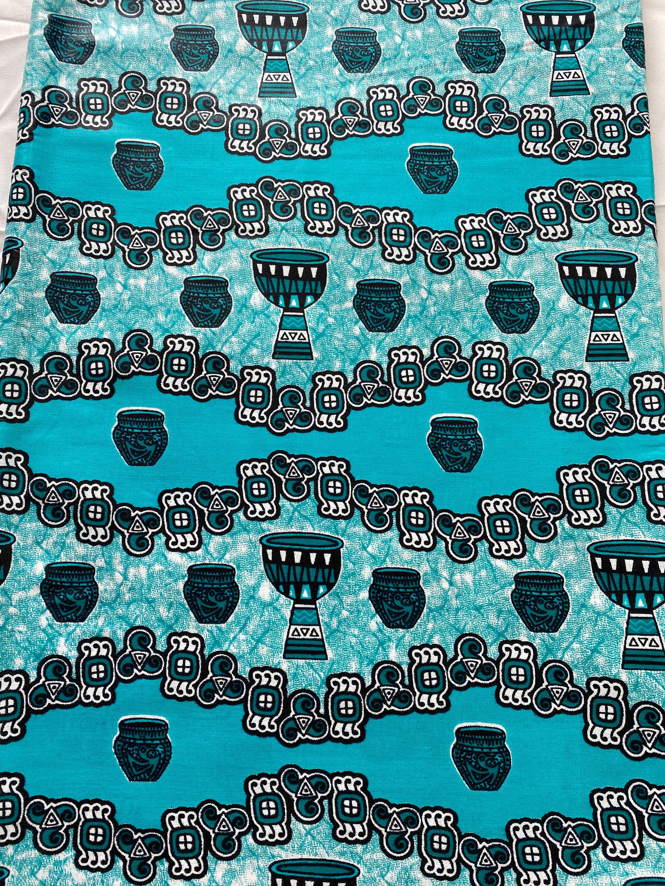 Mud Print Fabric 6 Yards African Tribal Wax Print Cloth