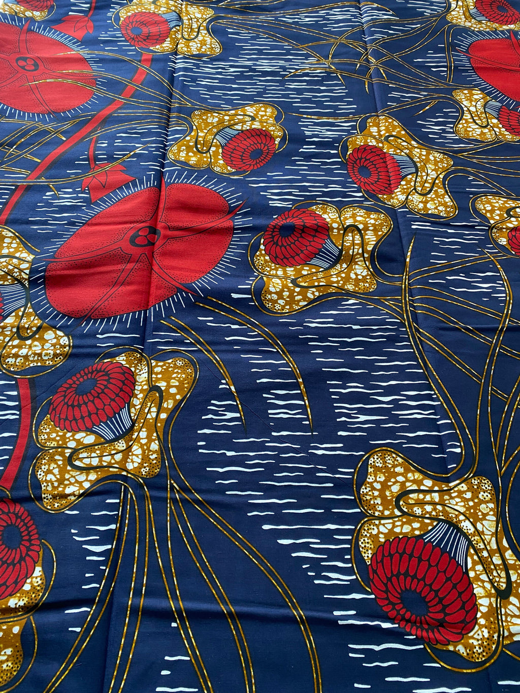 6 Yards 100% Cotton Ankara Wax Print Fabric African Print for Dressmaking, Quilting & Home Décor