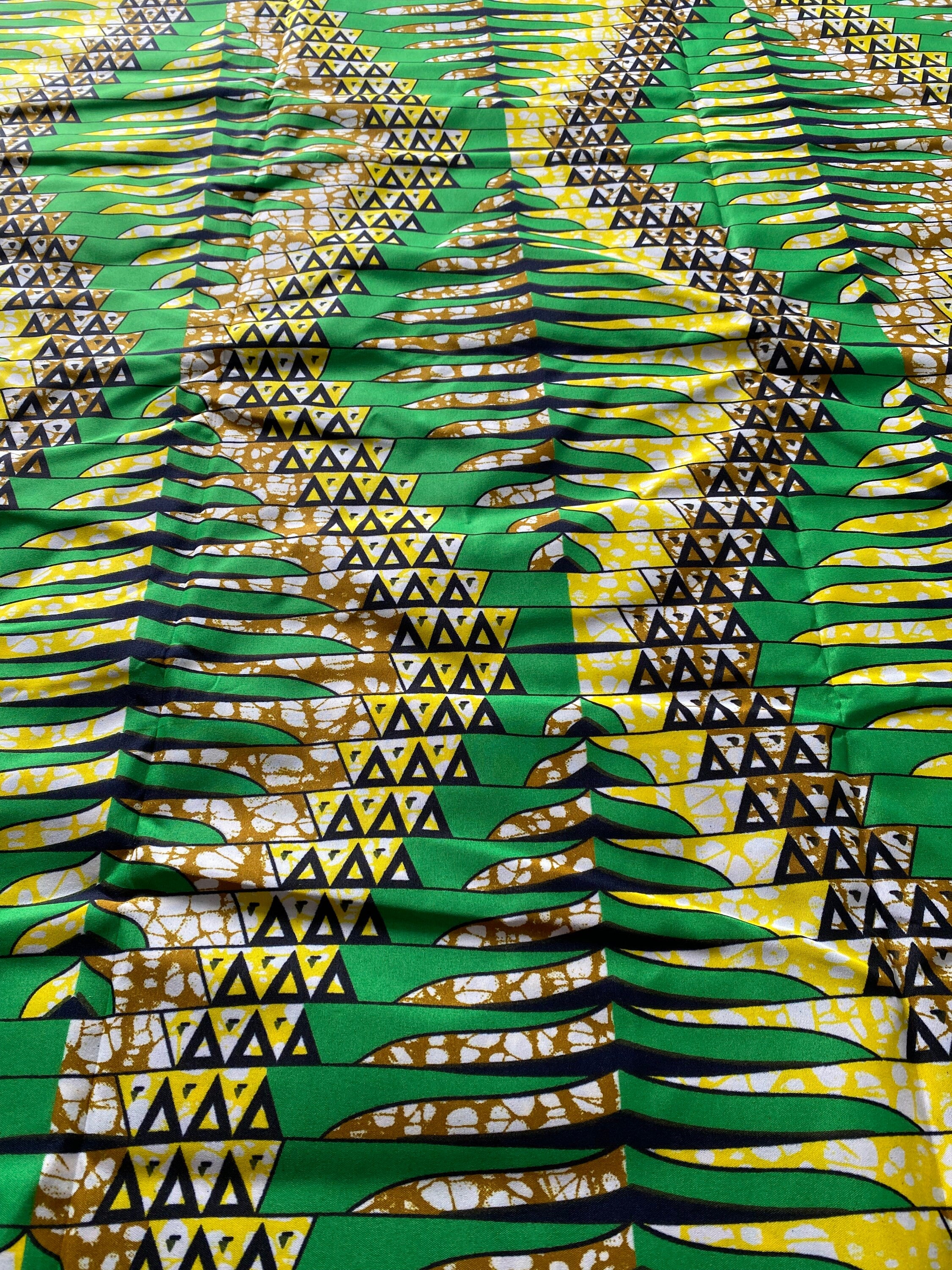 Polycotton African Fabric 6 Yards Soft Ankara Wax Print Material