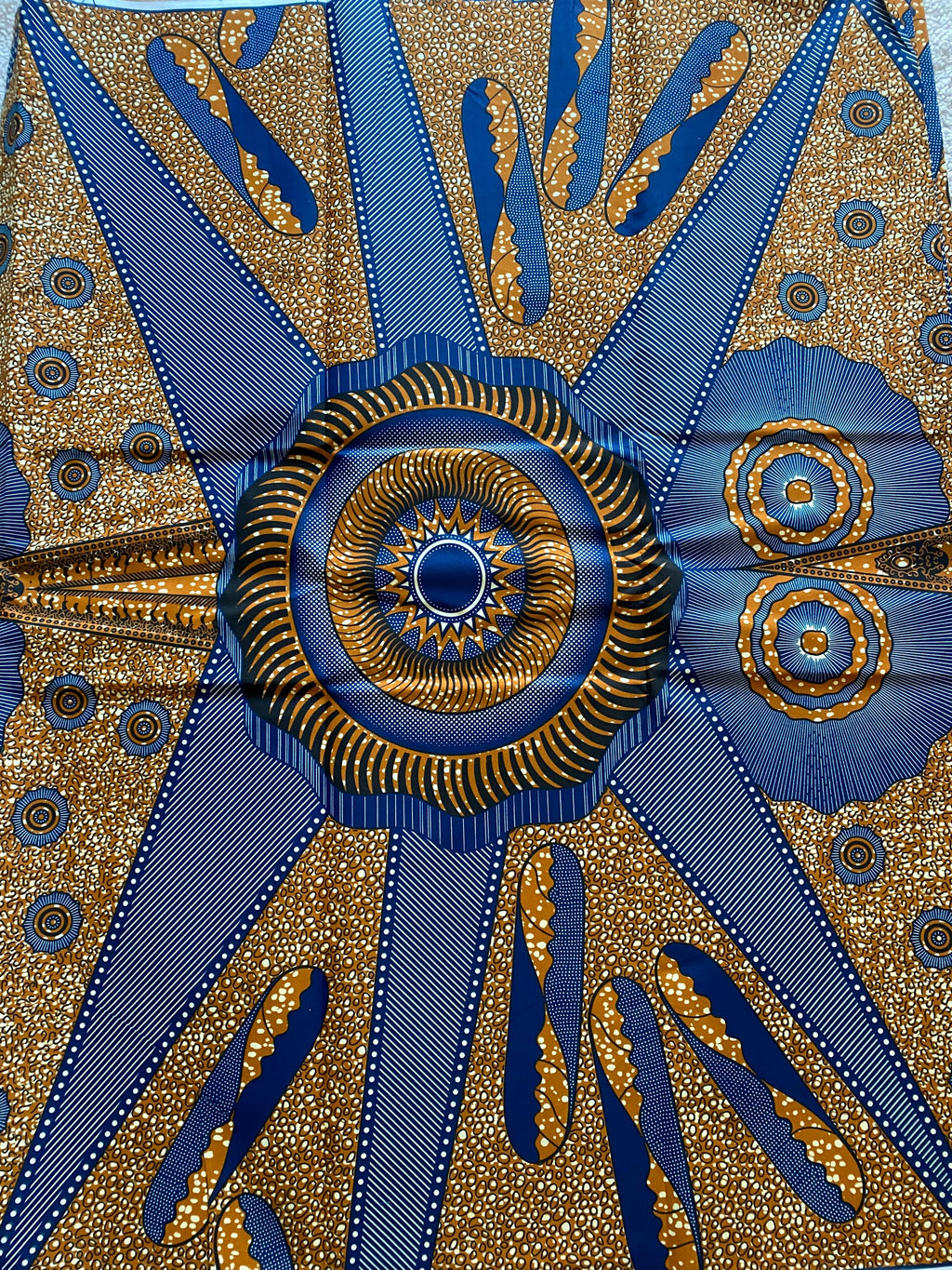 Polycotton African Fabric 6 Yards Soft Ankara Wax Print Material