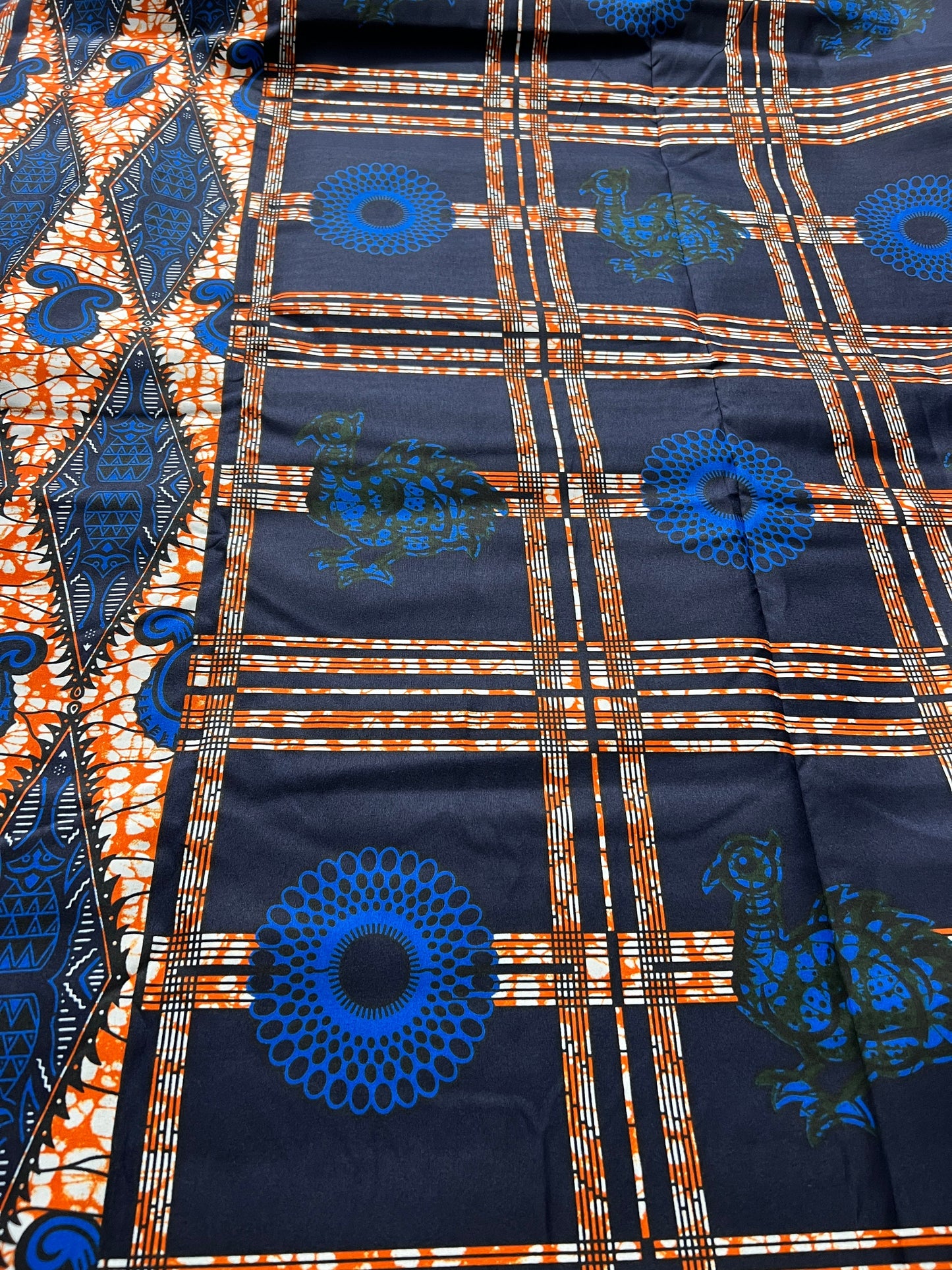 Polycotton African Fabric 6 Yards Soft Ankara Wax Print Material