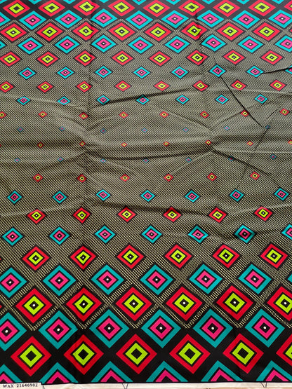 Polycotton African Fabric 6 Yards Soft Ankara Wax Print Material