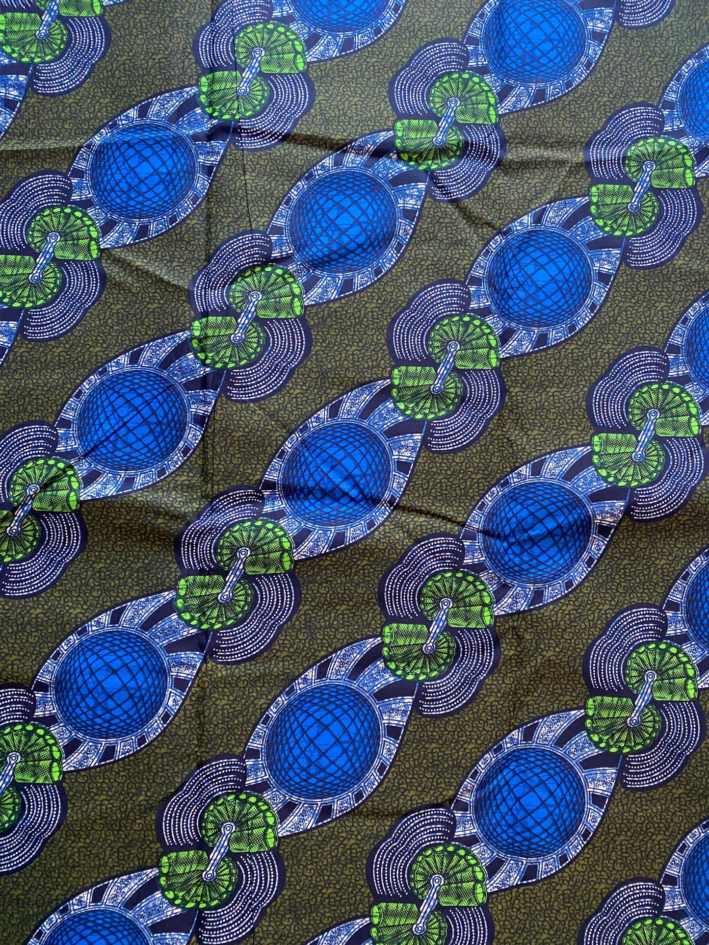 Polycotton African Fabric 6 Yards Soft Ankara Wax Print Material