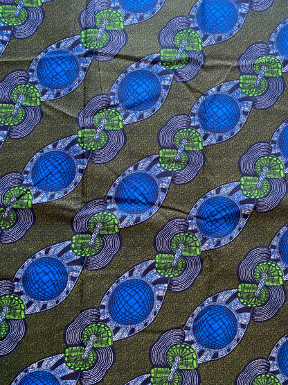 Polycotton African Fabric 6 Yards Soft Ankara Wax Print Material