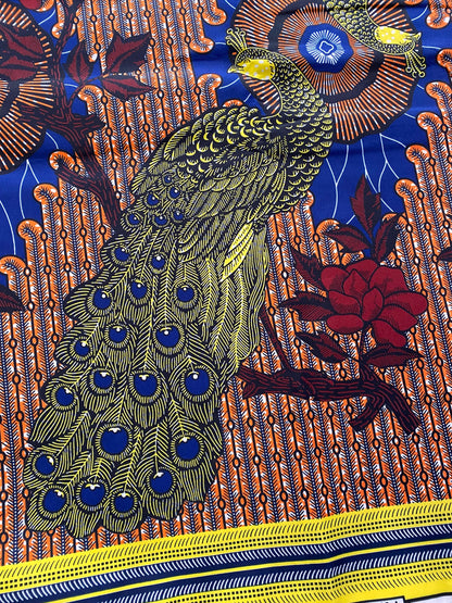 Polycotton African Fabric 6 Yards Soft Ankara Wax Print Material