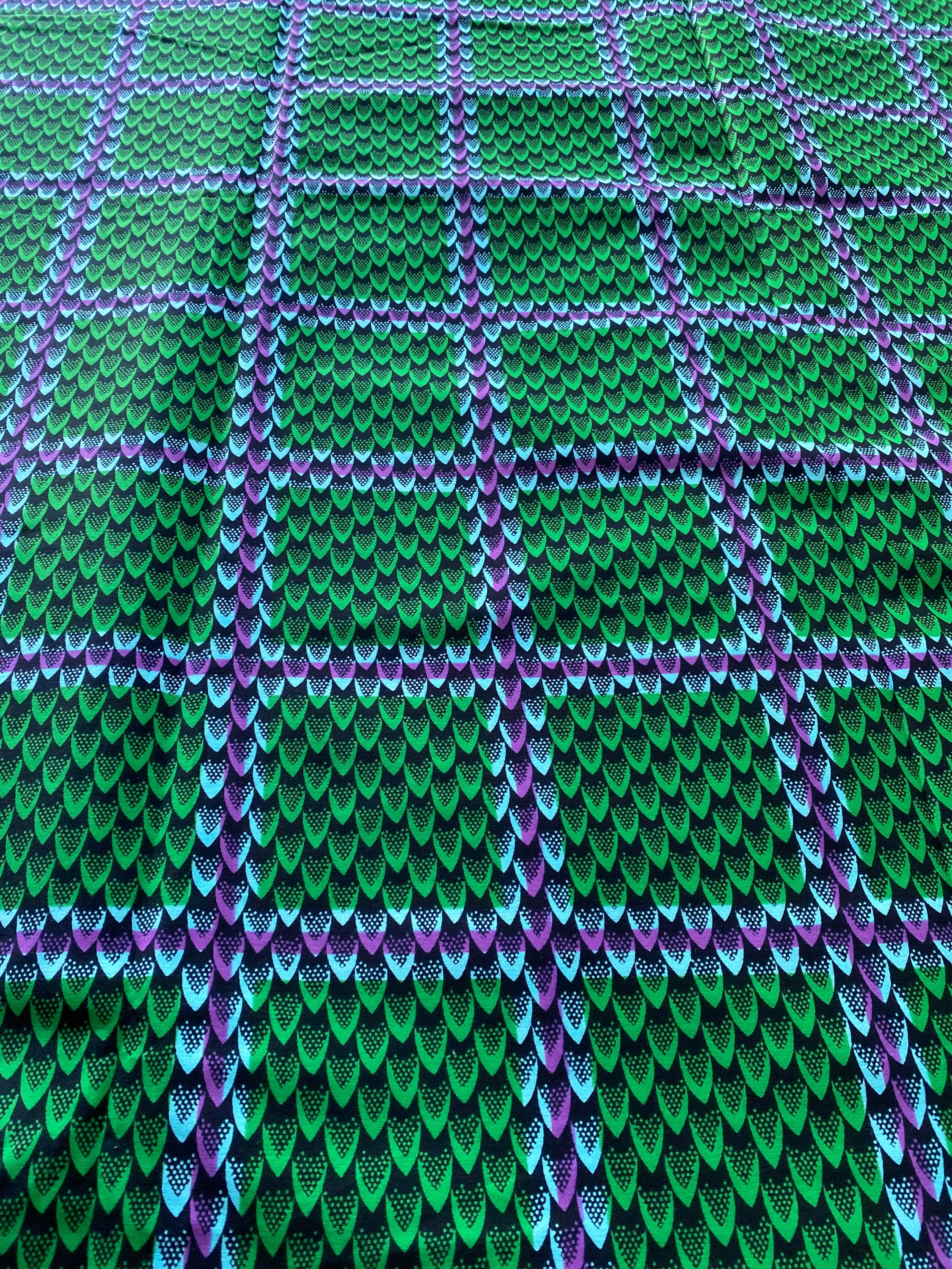 6 Yards 100% Cotton Ankara Wax Print Fabric African Print for Dressmaking, Quilting & Home Décor