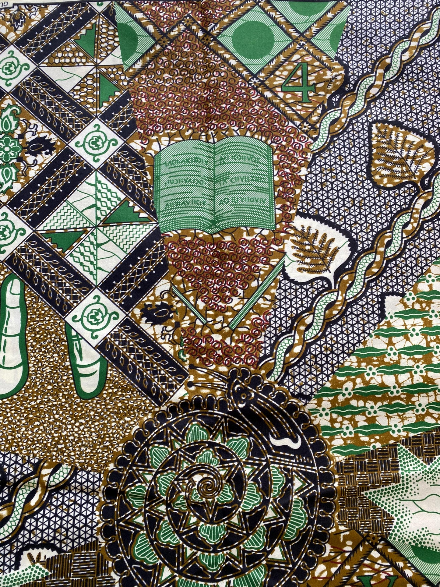 Polycotton African Fabric 6 Yards Soft Ankara Wax Print Material