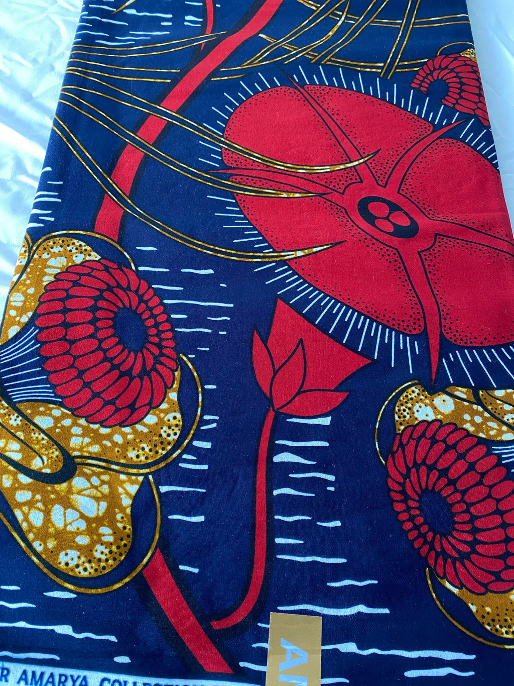 6 Yards 100% Cotton Ankara Wax Print Fabric African Print for Dressmaking, Quilting & Home Décor