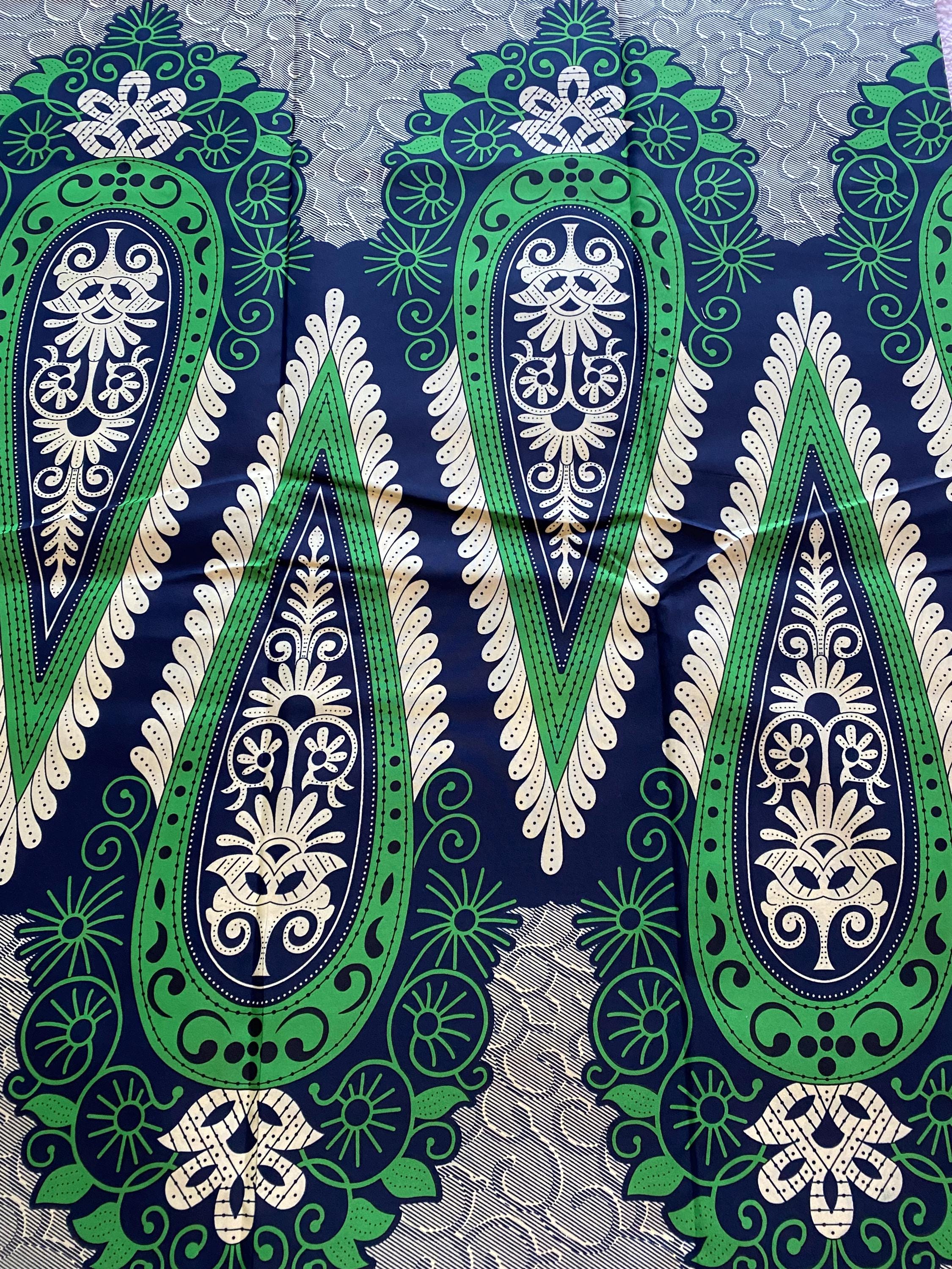 Polycotton African Fabric 6 Yards Soft Ankara Wax Print Material