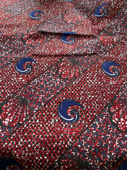 Polycotton African Fabric 6 Yards Soft Ankara Wax Print Material