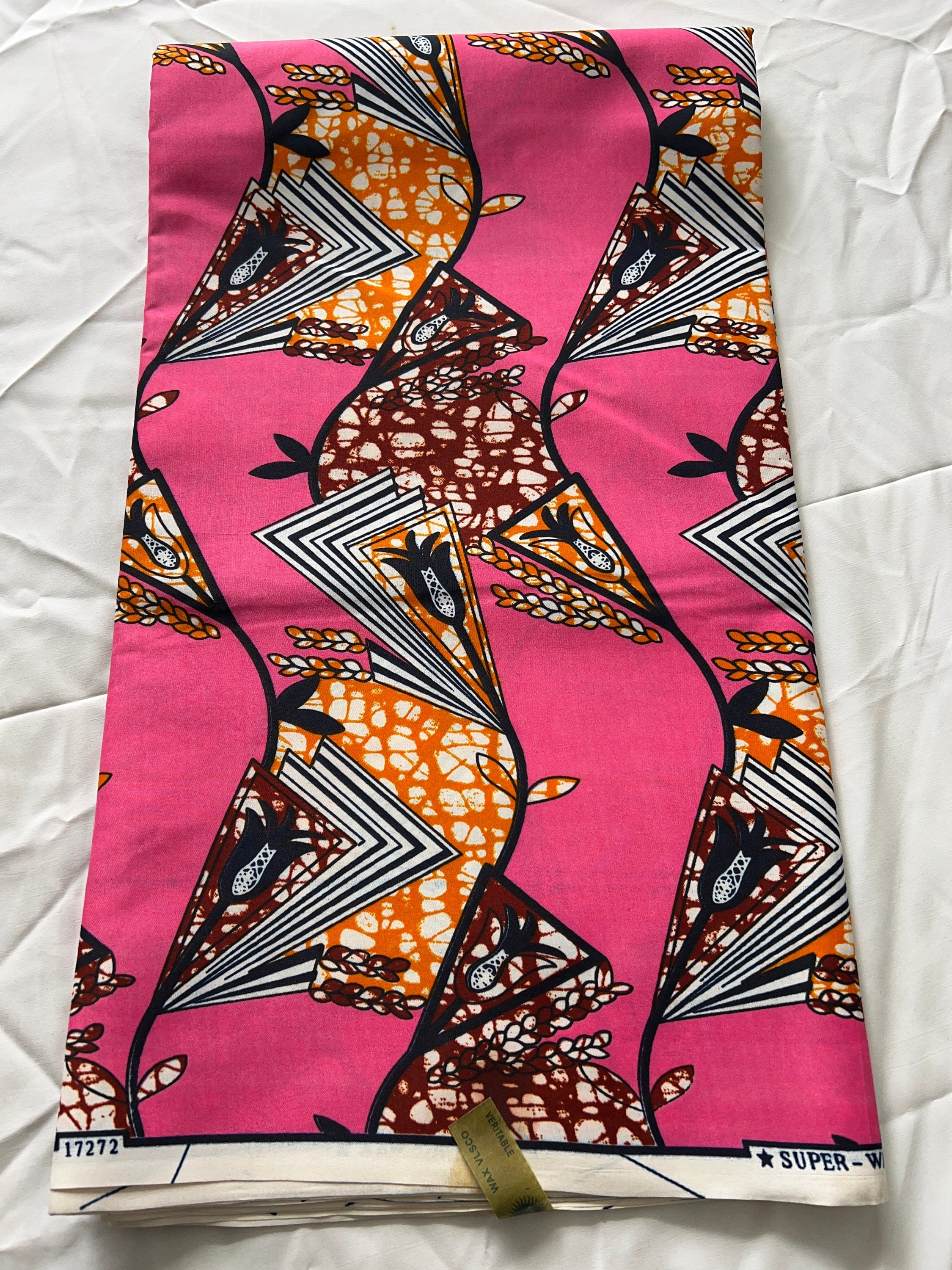 Polycotton African Fabric 6 Yards Soft Ankara Wax Print Material