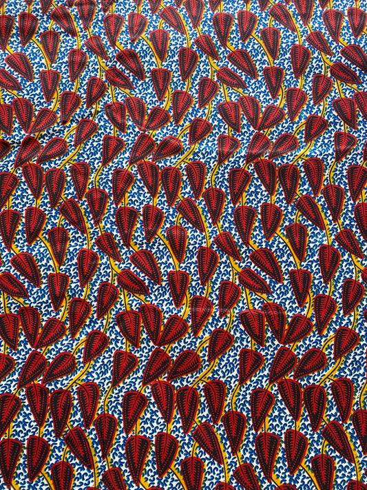 Polycotton African Fabric 6 Yards Soft Ankara Wax Print Material