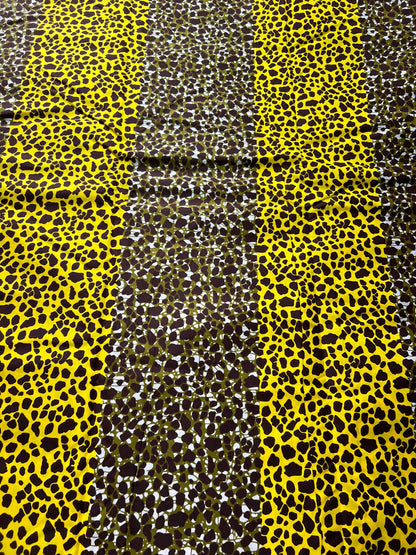 Polycotton African Fabric 6 Yards Soft Ankara Wax Print Material