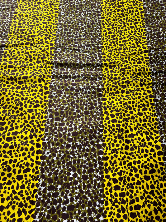 Polycotton African Fabric 6 Yards Soft Ankara Wax Print Material