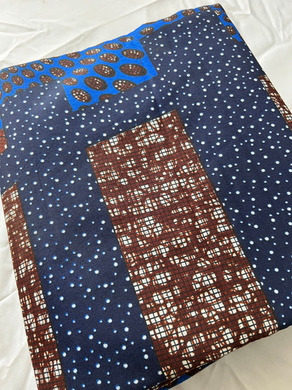 Polycotton African Fabric 6 Yards Soft Ankara Wax Print Material