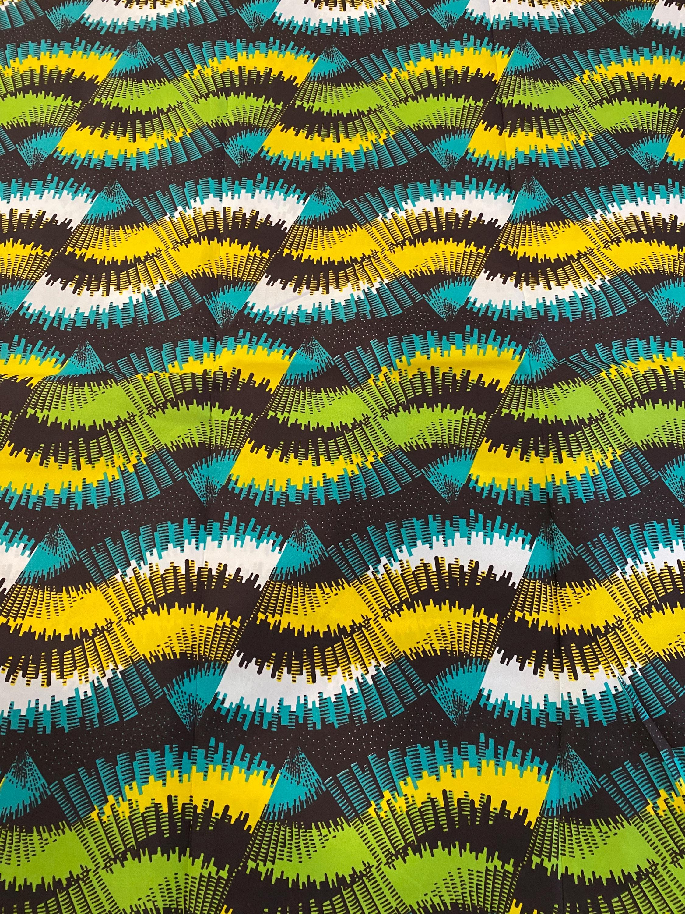 Polycotton African Fabric 6 Yards Soft Ankara Wax Print Material