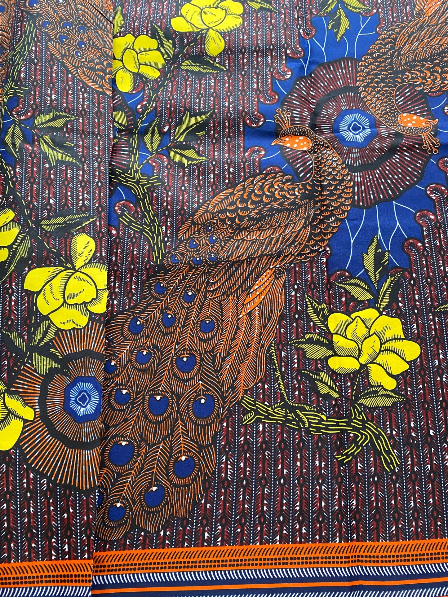 Polycotton African Fabric 6 Yards Soft Ankara Wax Print Material