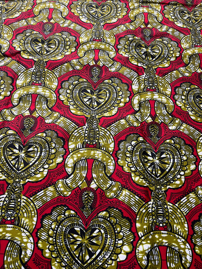 Polycotton African Fabric 6 Yards Soft Ankara Wax Print Material