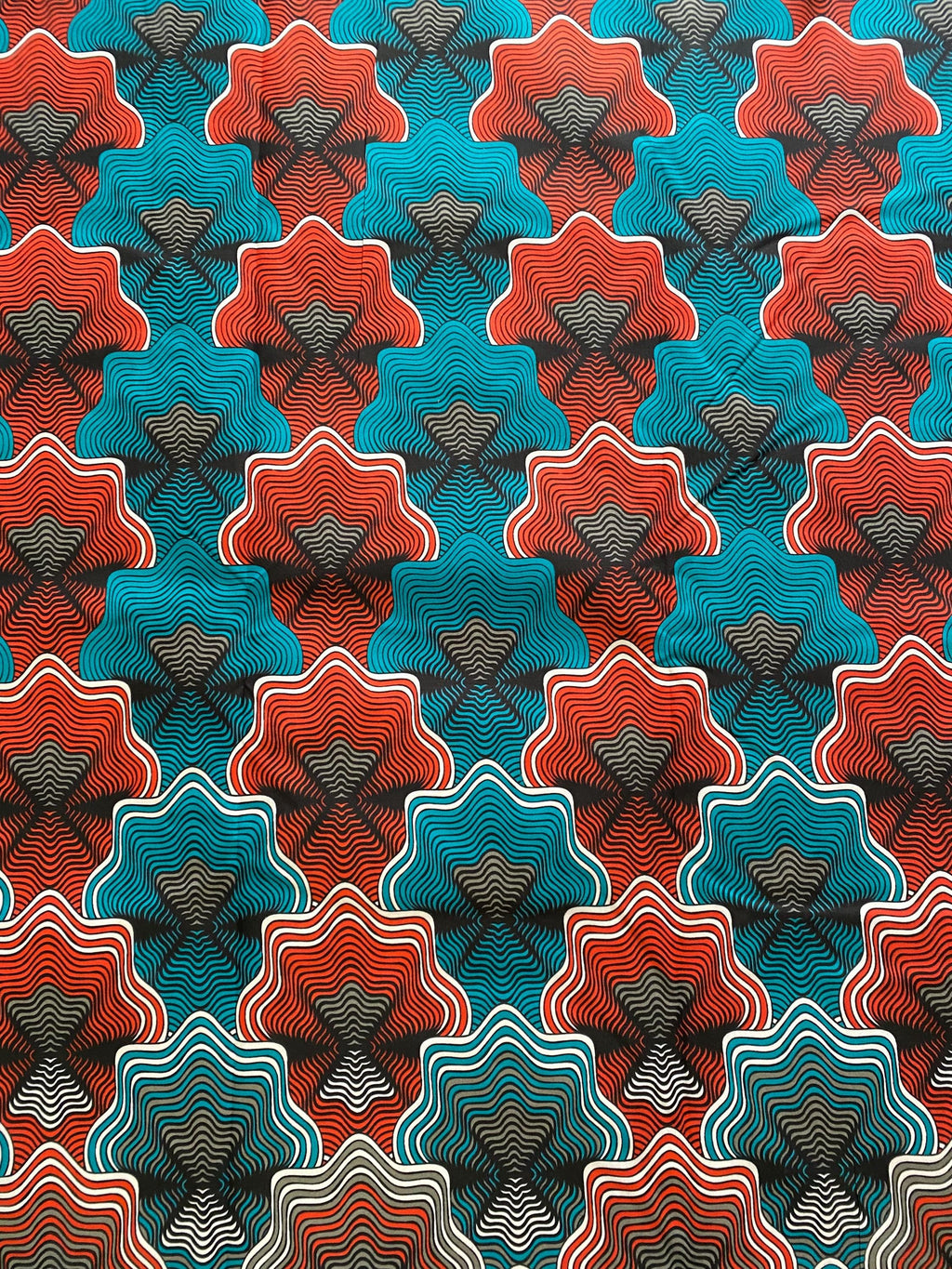 Polycotton African Fabric 6 Yards Soft Ankara Wax Print Material