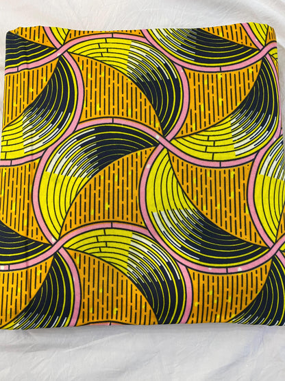 Polycotton African Fabric 6 Yards Soft Ankara Wax Print Material