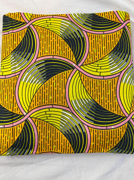 Polycotton African Fabric 6 Yards Soft Ankara Wax Print Material