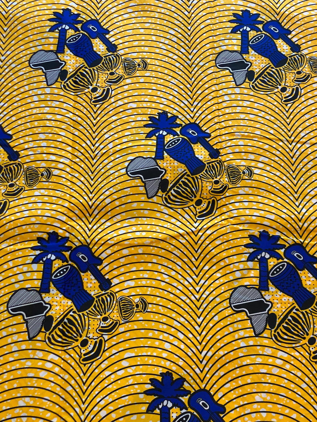 Polycotton African Fabric 6 Yards Soft Ankara Wax Print Material