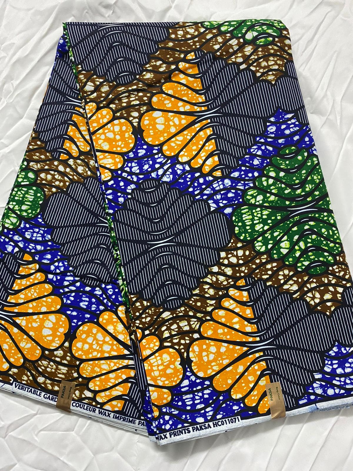 6 Yards 100% Cotton Ankara Wax Print Fabric African Print for Dressmaking, Quilting & Home Décor