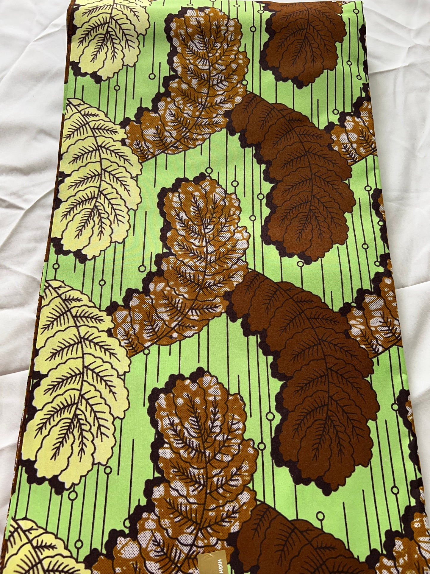 Polycotton African Fabric 6 Yards Soft Ankara Wax Print Material