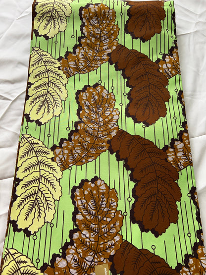 Polycotton African Fabric 6 Yards Soft Ankara Wax Print Material