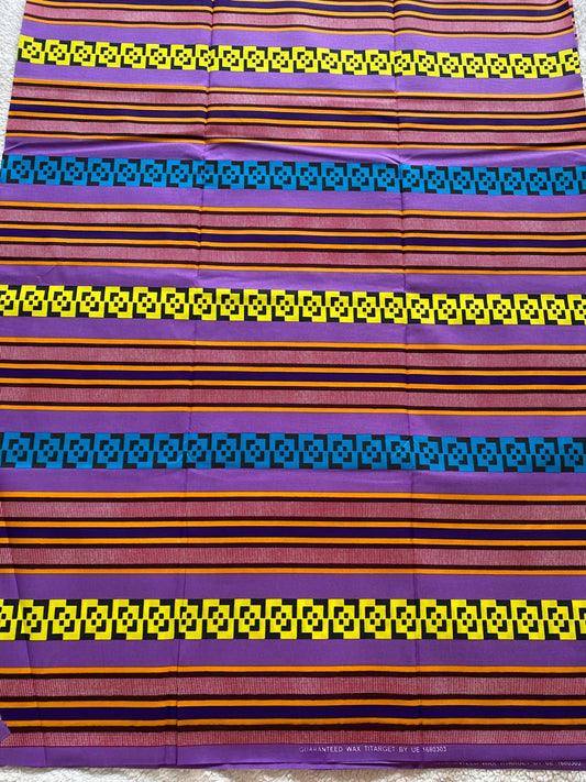 Polycotton African Fabric 6 Yards Soft Ankara Wax Print Material
