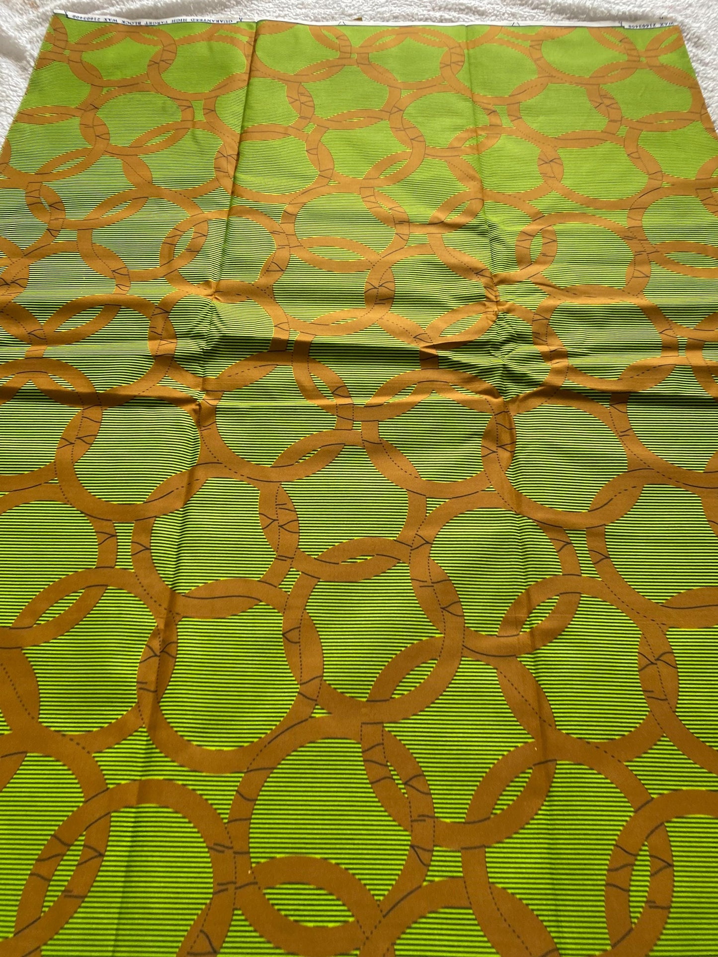 Polycotton African Fabric 6 Yards Soft Ankara Wax Print Material