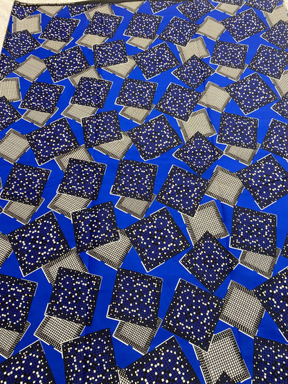 Polycotton African Fabric 6 Yards Soft Ankara Wax Print Material