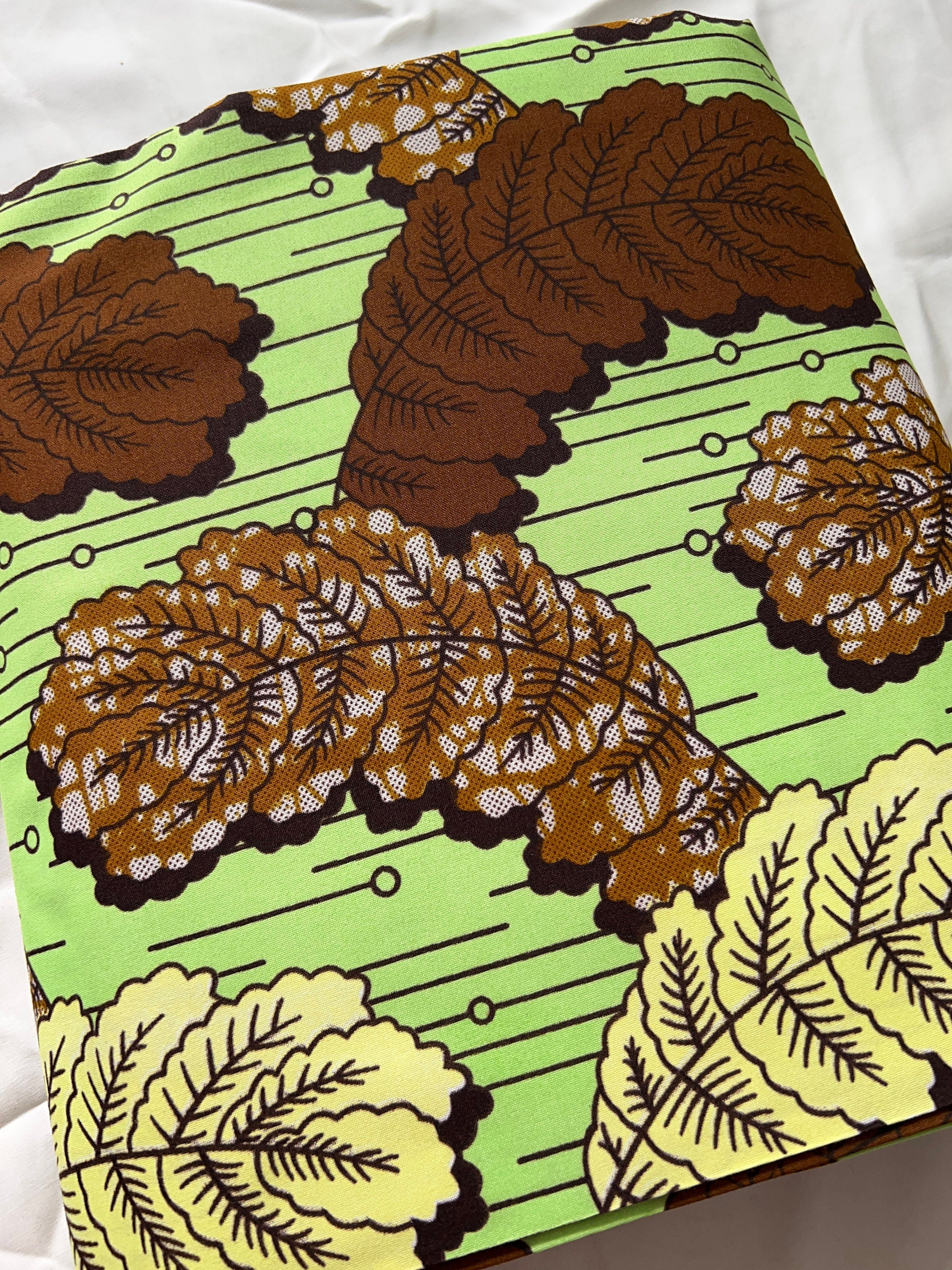 Polycotton African Fabric 6 Yards Soft Ankara Wax Print Material