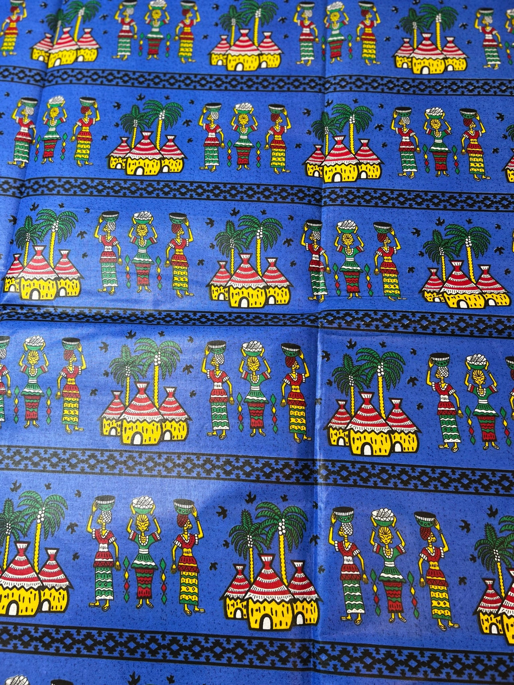 Mud Print Fabric 6 Yards African Tribal Wax Print Cloth