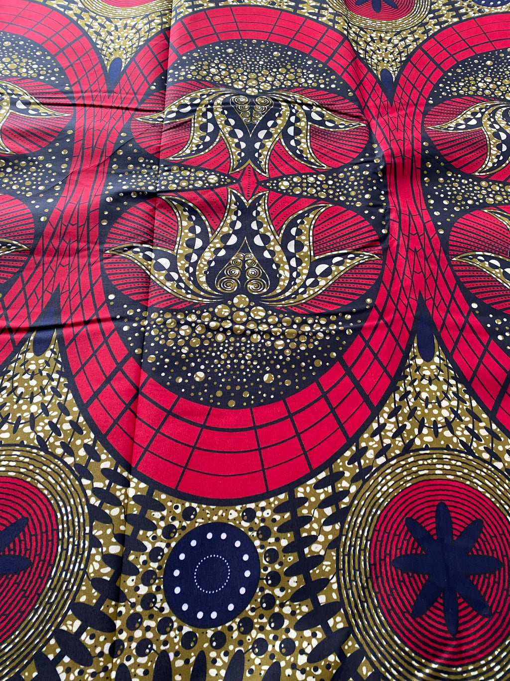 Polycotton African Fabric 6 Yards Soft Ankara Wax Print Material
