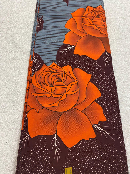 Polycotton African Fabric 6 Yards Soft Ankara Wax Print Material